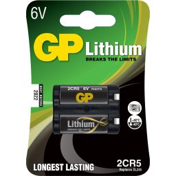 Батерия литиева фото 2CR5 6V GP
