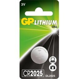 Литиева бутонна батерия GP CR-2025 3 V 1 бр. GP