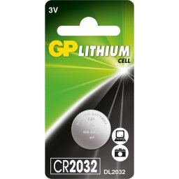 Бутонна батерия литиева GP CR2032 3V