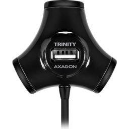 AXAGON HUE-X3B 4x USB2.0 TRINITY Black Hub