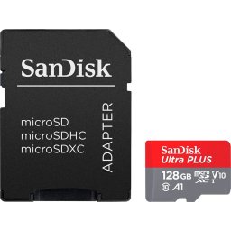 SANDISK MicroSDXC Card with Adapter 128GB