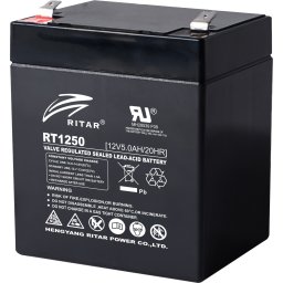 Оловна Батерия RITAR (RT1250) AGM 12V/5Ah - 90x70x101 mm