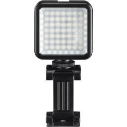 LED лампа Hama 49 BD, за допълнително осветяване на записи с камера и смартфон, Черна