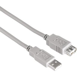 Удължителен кабел HAMA 200905, USB-A женско - USB-A мъжко, 1.5 м, булк опаковка