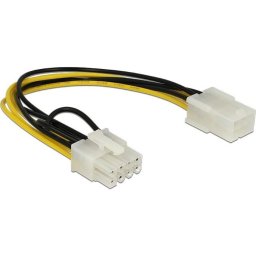 Кабел DeLock PCI Express power 6 pin женско > PCI Express 8 pin, 20 cm