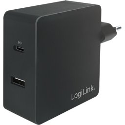USB-А&C Charger 2x, 3A, 65W, Logilink PA0213