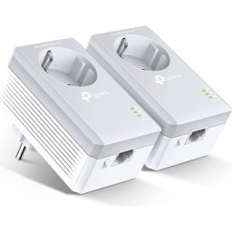 PowerLine адаптер TP-Link TL-PA4010P KIT - 2 бр с изведен контакт
