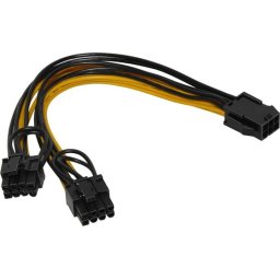 Преходник PCI-E Splitter 6pin -> 2x 8pin