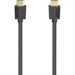 Кабел HAMA High Speed, HDMI мъжко - HDMI мъжко, 4K, 18GB/s, Ethernet , 5 м, позл. конектори