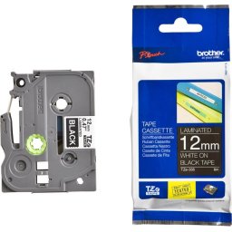 Консуматив Brother TZe-335 Tape White on Black, Laminated, 12mm, 8m