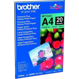 Хартия Brother BP71GA4 Premium Plus Glossy Photo Paper 20 Sheets