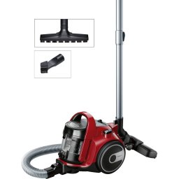 Прахосмукачка Bosch BGC05AAA2, Vacuum Cleaner, 700 W, Bagless type, 1.5 L, 78 dB(A), Energy efficiency class A, chili red/black