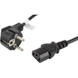 Кабел Lanberg CEE 7/7 -> IEC 320 C13 power cord 1.8m VDE, black
