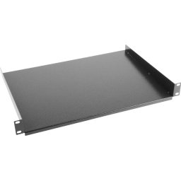 Аксесоар Lanberg 19" fixed shelf 1U / 483x315mm, max load capacity up to 20kg, black