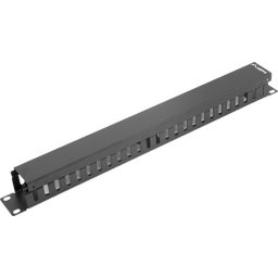 Аксесоар Lanberg 19" cable management panel type A 1U, black