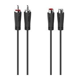 Удължителен аудио кабел HAMA 2 x Чинч мъжко -2 x Чинч женско, 1.5 м