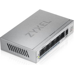 Суич ZyXEL GS1005-HP - 5-портов гигабитов неуправляем PoE+