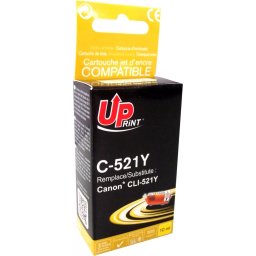 Мастилница UPRINT CLI521 CANON, С чип, Yellow