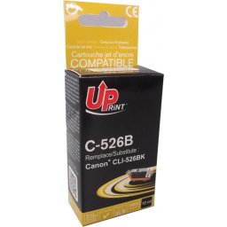 Мастилница UPRINT CLI526 CANON, С чип, Черен