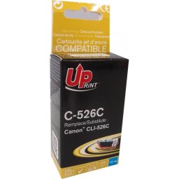 Мастилница UPRINT CLI526 CANON, С чип, Cyan