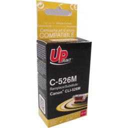 Мастилница UPRINT CLI526 CANON, С чип, Magenta