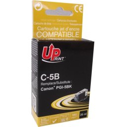 Мастилница UPRINT PGI-5 CANON, С чип, Черен