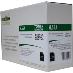 Съвместима Тонер Касета HP 55A CE255A / CANON CRG-724 Black