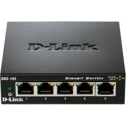 Комутатор D-Link DGS-105GL - 5-Port Gigabit Ethernet Switch