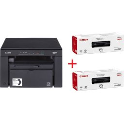Лазерно многофункционално устройство Canon i-SENSYS MF3010 Printer/Scanner/Copier + 2x Canon CRG725 Toner Cartridge