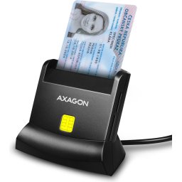 AXAGON CRE-SM2 - USB contact Smart / ID and SD / microSD / SIM card reader
