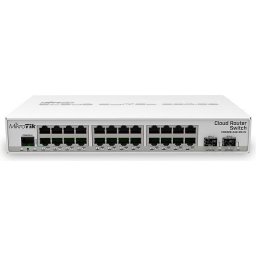 Суич Mikrotik CRS326-24G-2S+IN - 24x Gigabit LAN, 2xSFP+ cages