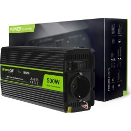 Инвертор GREEN CELL 12/220 V DC/AC 500W/1000W Pure sine wave