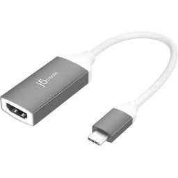 Адаптер j5create JCA153G, USB-C към 4K HDMI, Сив