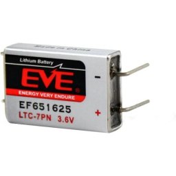 Литиево тионилхлоридна батерия LTC-7PN EP651625 industrial 3,6V 750mAh EVE BATTERY