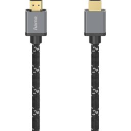 Кабел HAMA Ultra HD HDMI мъжко - HDMI мъжко, 8K, 48GB/s,метал, 3 м, позл. конектори