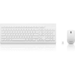 LENOVO 510 Wireless Combo Keyboard & Mouse - US English, White