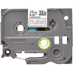BROTHER P-Touch TZE-135 white on clear 12mm