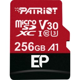 Карта памет Patriot EP MicroSDXC V30 A1 256GB + SD адаптер