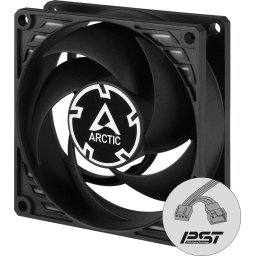 Вентилатор ARCTIC P8 PWM PST, Черен