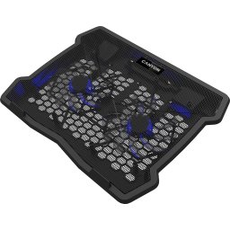 Cooling stand dual-fan with 2x2.0 USB hub, support up to 10”-15.6” laptop, ABS plastic and iron, Fans dimension:125*125*15mm(2p
