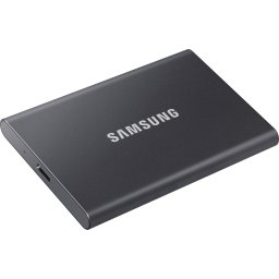 Преносим външен SSD диск Samsung T7 2TB, Titan Gray