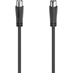 Антенен кабел HAMA 205052, Коаксиален мъжко - Коаксиален женско, 1.5м, 90dB, Черен