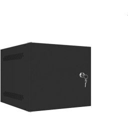 Комуникационен шкаф Lanberg rack cabinet 10" wall-mount 4U / 280x310 for self-assembly (flat pack) with metal door, black