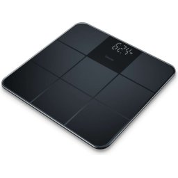 Везна Beurer GS 235 Black Glass bathroom scale non-slip surface; Automatic switch-off, overload indicator; height 2.7 cm ; 180