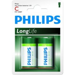 PHILIPS battery longlife C 2TK/PK