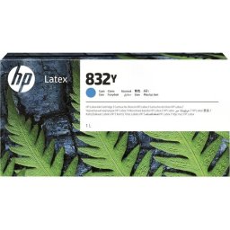 HP 832Y 1L Cyan Latex Ink Cartridge