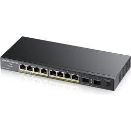 Комутатор ZyXEL GS1100-10HP, 8x Gigabit metal + 2x SFP