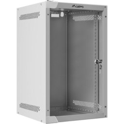 Комуникационен шкаф Lanberg rack cabinet 10'' wall-mount 9U / 280x310 for self-assembly (flat pack), grey
