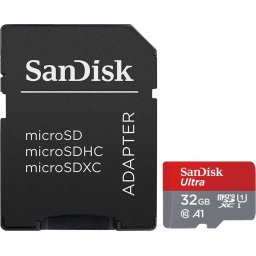 Карта памет SanDisk Ultra microSDXC 32GB + SD Adapter