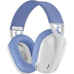 Геймърски безжични слушалки Logitech G435 Lightspeed Wireless - Бяло/Синьо
